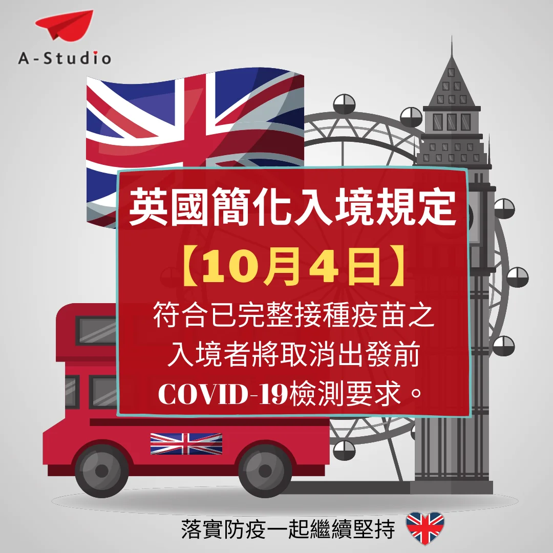 簡化英國旅遊入境限制規定